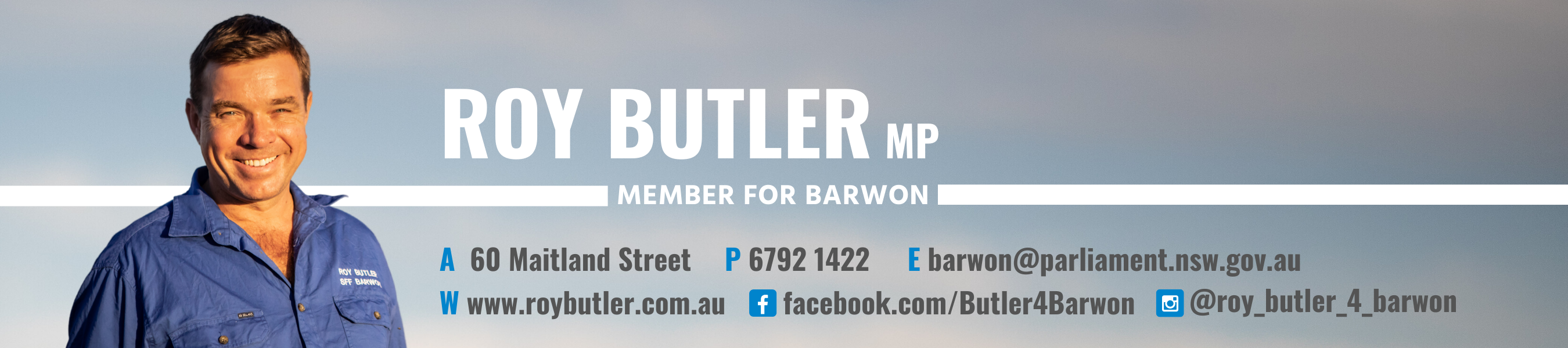 Roy Butler MP Local Member