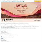 Rural Womens Gathering 2026 - Welcome Event